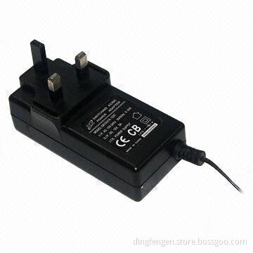 Plug-in Power Supply with 24W UK Type, RoHS Directive-compliant